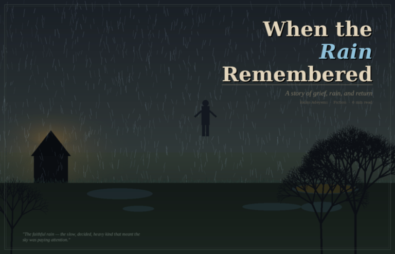 When the Rain Remembered